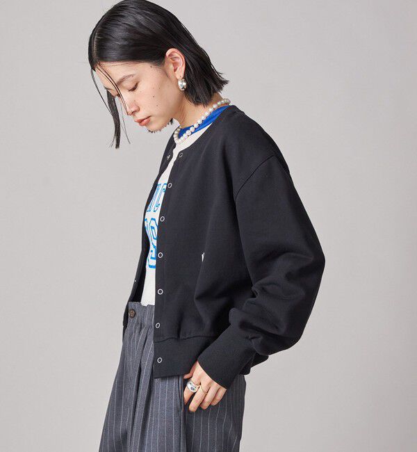 SHIPS for women「SHIPS NINE CASE:〈洗濯機可能〉裏毛 カーディガン」|カーディガン|