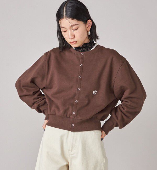 SHIPS for women「SHIPS NINE CASE:〈洗濯機可能〉裏毛 カーディガン」|カーディガン|