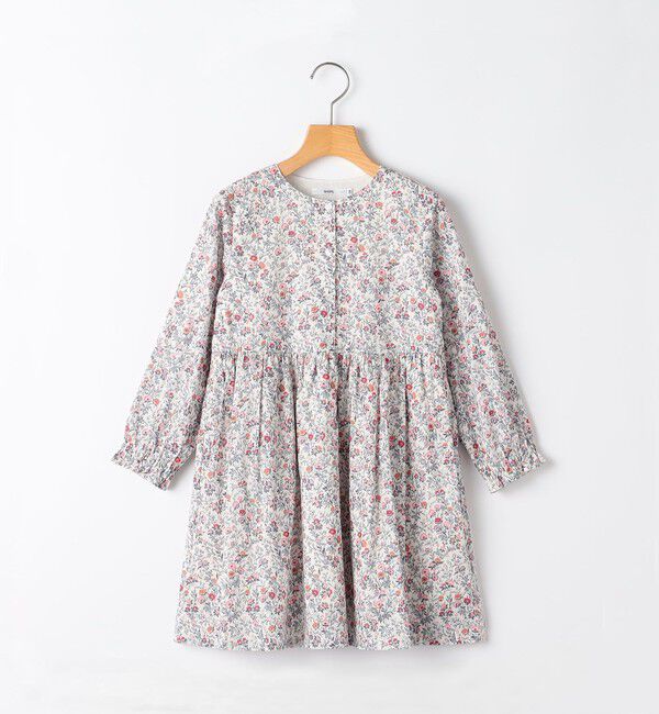 SHIPS KIDS「SHIPS KIDS:80～90cm / リバティ 長袖 ワンピース」|ワンピース|ピンク系