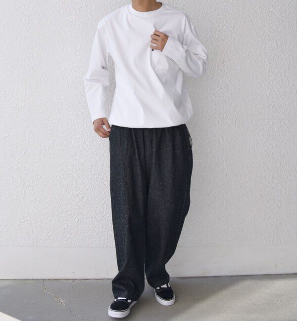 SHIPS any「SHIPS any: SORONA(R) ストレッチ ジャージー スピンドル ポケット Tシャツ (ロンT)◆」|Tシャツ・カットソー|