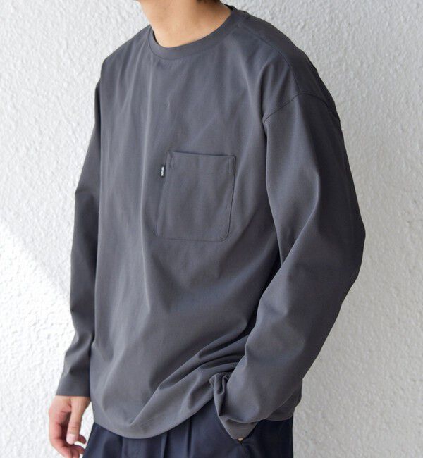 SHIPS any「SHIPS any: SORONA(R) ストレッチ ジャージー スピンドル ポケット Tシャツ (ロンT)◆」|Tシャツ・カットソー|