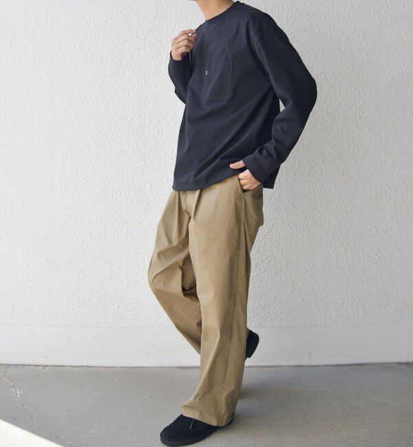 SHIPS any「SHIPS any: SORONA(R) ストレッチ ジャージー スピンドル ポケット Tシャツ (ロンT)◆」|Tシャツ・カットソー|