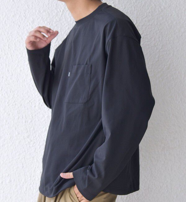 SHIPS any「SHIPS any: SORONA(R) ストレッチ ジャージー スピンドル ポケット Tシャツ (ロンT)◆」|Tシャツ・カットソー|