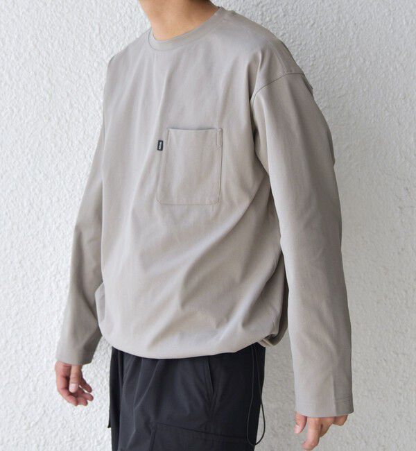 SHIPS any「SHIPS any: SORONA(R) ストレッチ ジャージー スピンドル ポケット Tシャツ (ロンT)◆」|Tシャツ・カットソー|