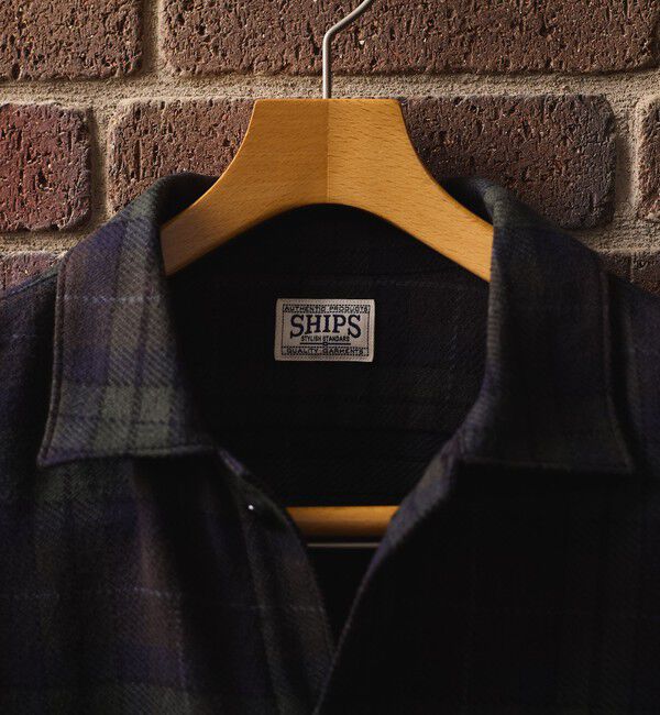SHIPS「SHIPS: 50th ANNIV AUTHENTIC ウィークエンド SHIPSタータン ネル シャツ」|シャツ・ブラウス|