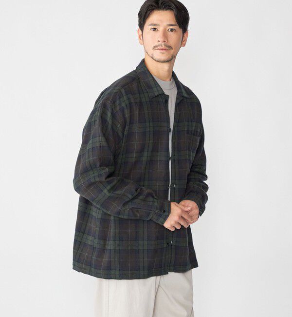 SHIPS「SHIPS: 50th ANNIV AUTHENTIC ウィークエンド SHIPSタータン ネル シャツ」|シャツ・ブラウス|