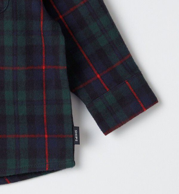 SHIPS KIDS「SHIPS KIDS:80～90cm / ネル チェック シャツ」|シャツ・ブラウス|