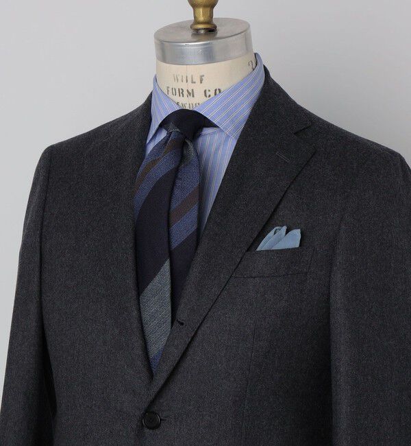 SHIPS「SHIPS: シルク デラヴェ ワイド ストライプ ネクタイ」|ネクタイ・蝶ネクタイ|