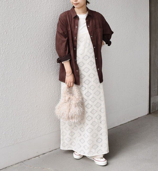 SHIPS Colors 「SHIPS Colors:フェイクスエード（ポリエステル）シャツ◇」|シャツ・ブラウス|