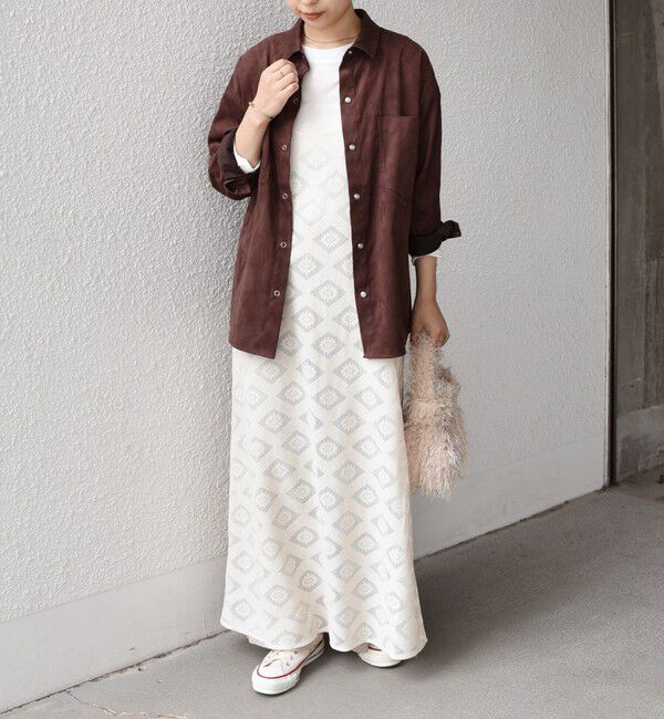 SHIPS Colors 「SHIPS Colors:フェイクスエード（ポリエステル）シャツ◇」|シャツ・ブラウス|