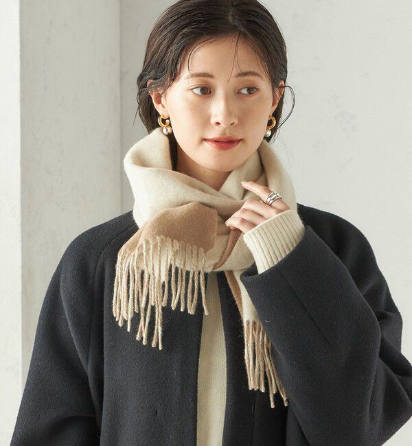 SHIPS for women「カシミヤ リバーシブル マフラー」|マフラー|