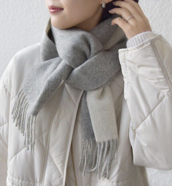 SHIPS for women「カシミヤ リバーシブル マフラー」|マフラー|