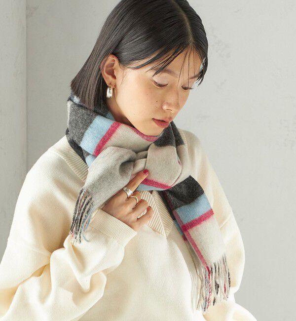 SHIPS for women「カシミヤ リバーシブル マフラー」|マフラー|