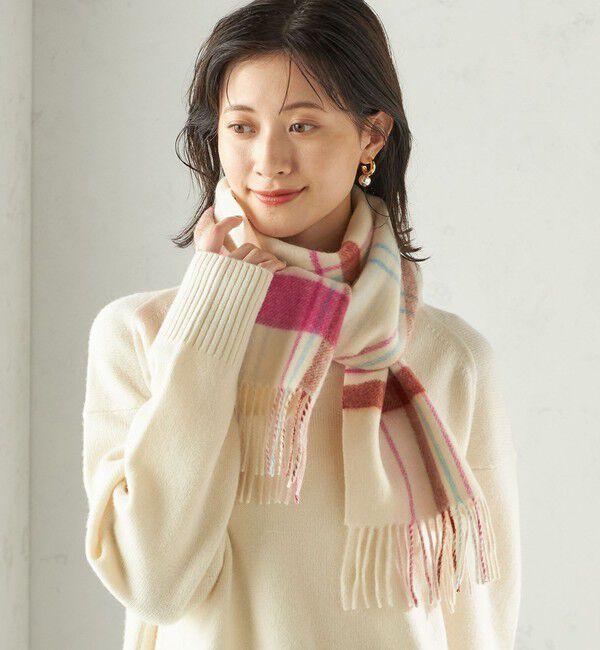 SHIPS for women「カシミヤ リバーシブル マフラー」|マフラー|