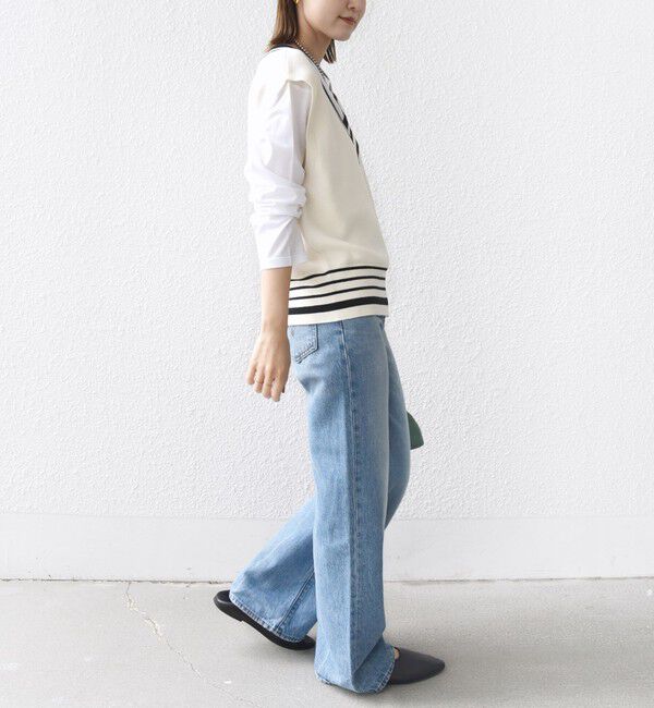 SHIPS for women「【WEB限定】〈手洗い可能〉チルデン ニット ベスト」|ベスト・ジレ|