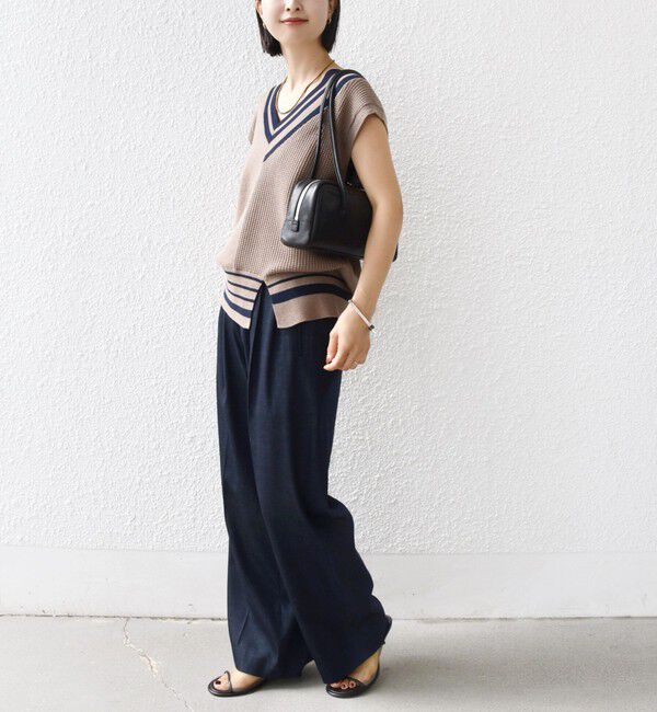 SHIPS for women「【WEB限定】〈手洗い可能〉チルデン ニット ベスト」|ベスト・ジレ|