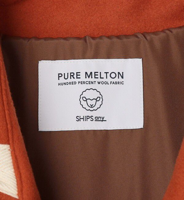 SHIPS any「SHIPS any: PURE WOOL MELTON ダッフル コート 25AW◇」|ダッフルコート|