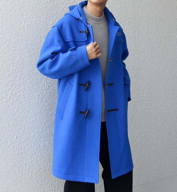 SHIPS any「SHIPS any: PURE WOOL MELTON ダッフル コート 25AW◇」|ダッフルコート|ブルー