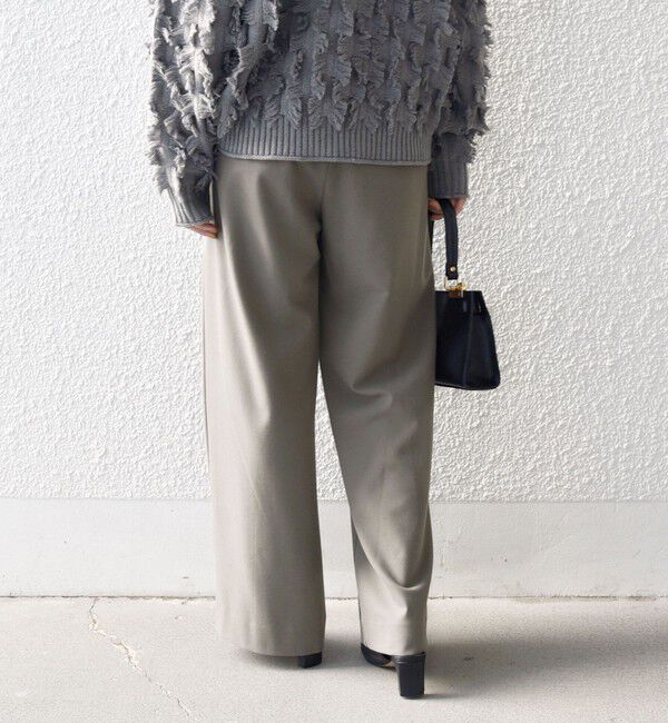 SHIPS any「SHIPS any:〈洗濯機可能〉ウォーム ストレッチ ハイウエスト 2タック パンツ」|その他|