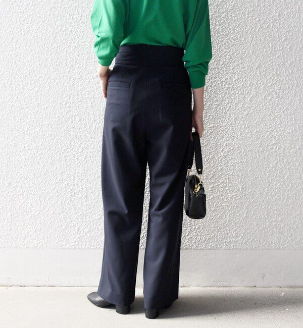 SHIPS any「SHIPS any:〈洗濯機可能〉ウォーム ストレッチ ハイウエスト 2タック パンツ」|その他|