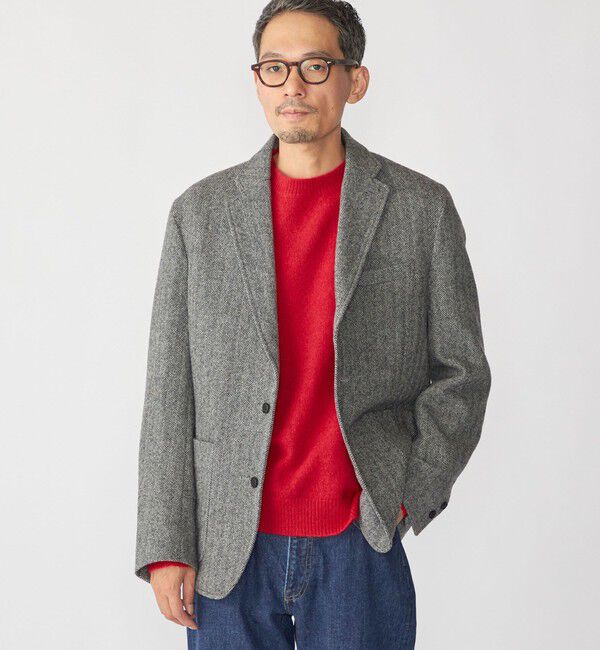 SHIPS「SHIPS: AUTHENTIC ヘリンボーン スポーツ ブレザー」|テーラードジャケット|