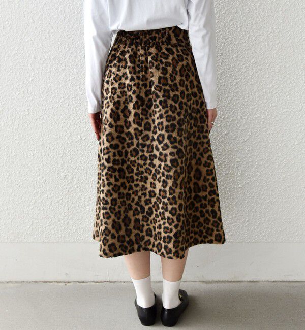 SHIPS Colors 「SHIPS Colors:〈手洗い可能〉レオパード ジャカード タック スカート」|スカート|