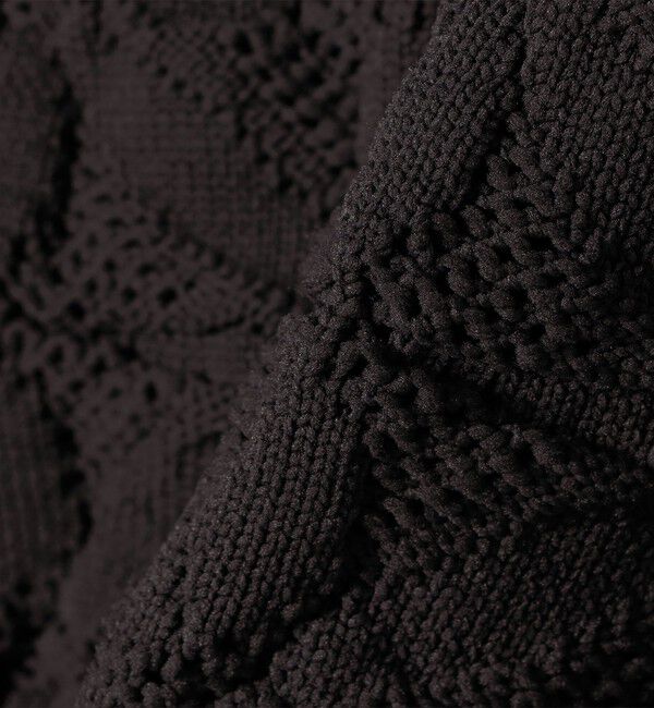 SHIPS for women「《予約》【WEB限定】〈手洗い可能〉フラワー ジャカード ジップ カーディガン」|カーディガン|