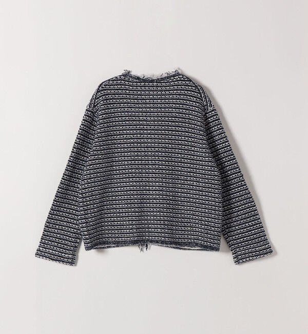 SHIPS any「《予約》SHIPS any:〈手洗い可能〉フリンジ Vネック カーディガン ジャケット」|カーディガン|