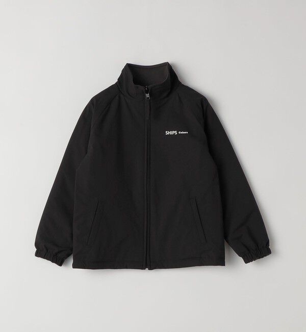 SHIPS Colors 「《予約》SHIPS Colors:110～150cm/ 〈洗濯機可能〉リバーシブル ジップブルゾン◆」|ブルゾン・スタジャン|ブラック