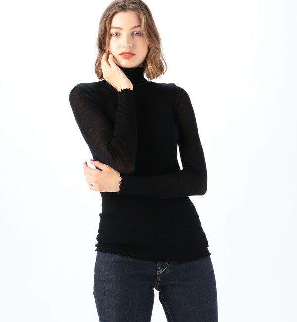 MACPHEE「ウールリブ タートルネックプルオーバー」|Tシャツ・カットソー|