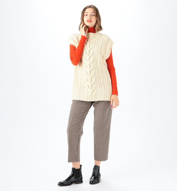 MACPHEE「ウールリブ タートルネックプルオーバー」|Tシャツ・カットソー|