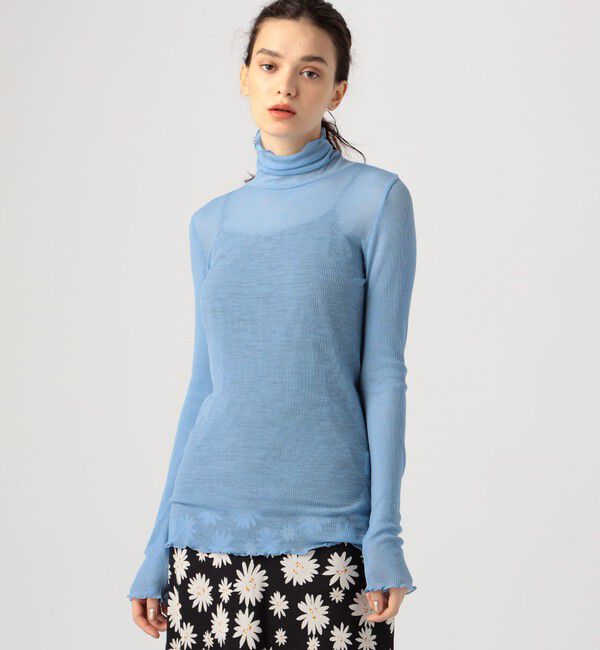 MACPHEE「ウールリブ タートルネックプルオーバー」|Tシャツ・カットソー|