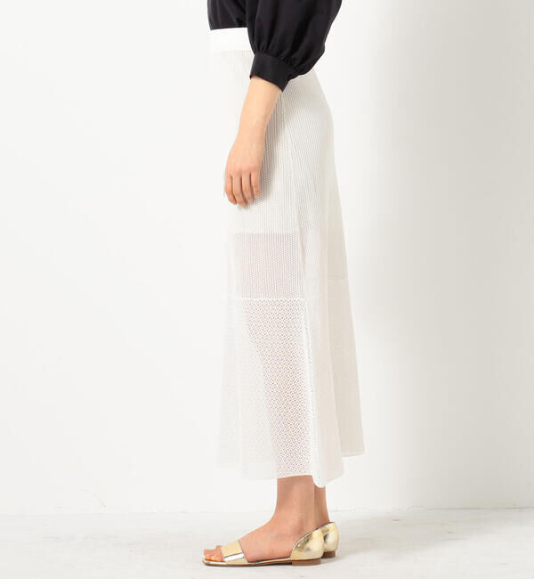 Ballsey「ペーパーレース マーメイドロングスカート」|フレア|