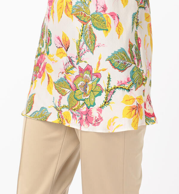 SOULEIADO「サッカープリント キャミソールチュニックブラウス」|シャツ・ブラウス|