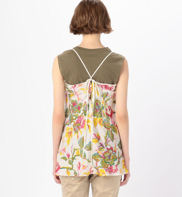 SOULEIADO「サッカープリント キャミソールチュニックブラウス」|シャツ・ブラウス|