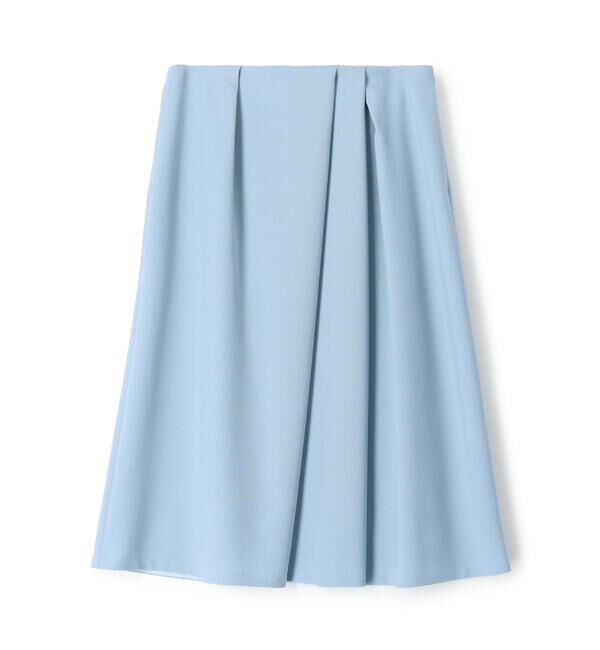 Ballsey「ポリエステルウールツイル アシンメトリータックスカート」|フレア|