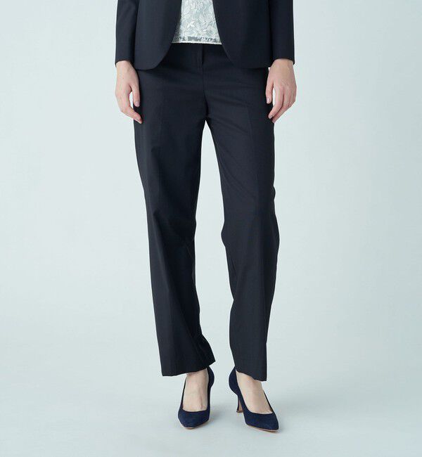 TOMORROWLAND collection「シャイニーピンヘッド ストレートパンツ」|スラックス|