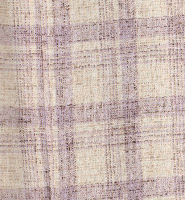 MACPHEE「ツイードチェック ノーカラージャケット」|ノーカラージャケット|