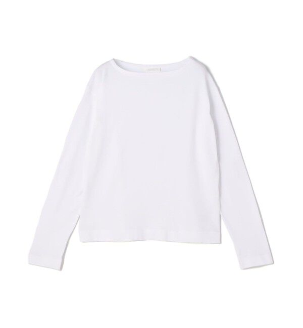 GALERIE VIE「エクストラファインゲージコットン ボートネックプルオーバー」|ニット・セーター|11 ホワイト