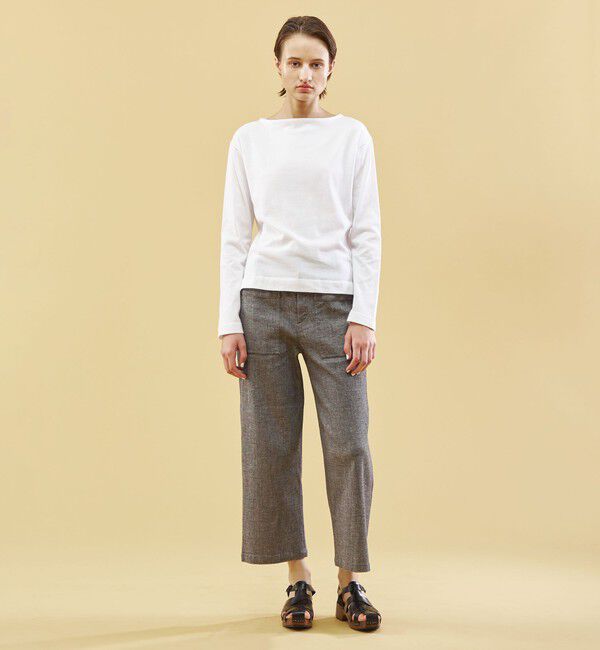 GALERIE VIE「エクストラファインゲージコットン ボートネックプルオーバー」|ニット・セーター|