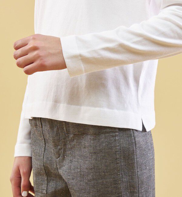 GALERIE VIE「エクストラファインゲージコットン ボートネックプルオーバー」|ニット・セーター|