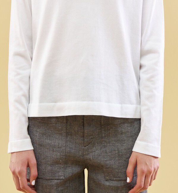 GALERIE VIE「エクストラファインゲージコットン ボートネックプルオーバー」|ニット・セーター|