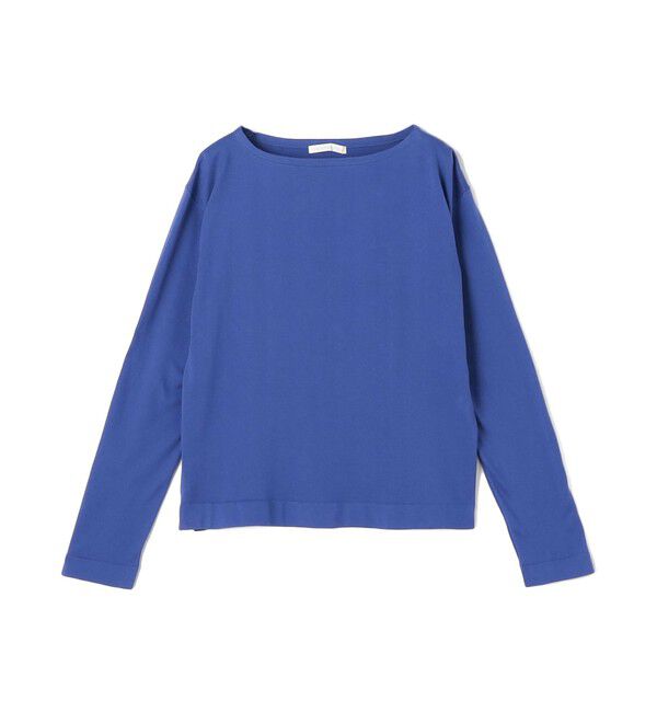 GALERIE VIE「エクストラファインゲージコットン ボートネックプルオーバー」|ニット・セーター|67 ダークブルー