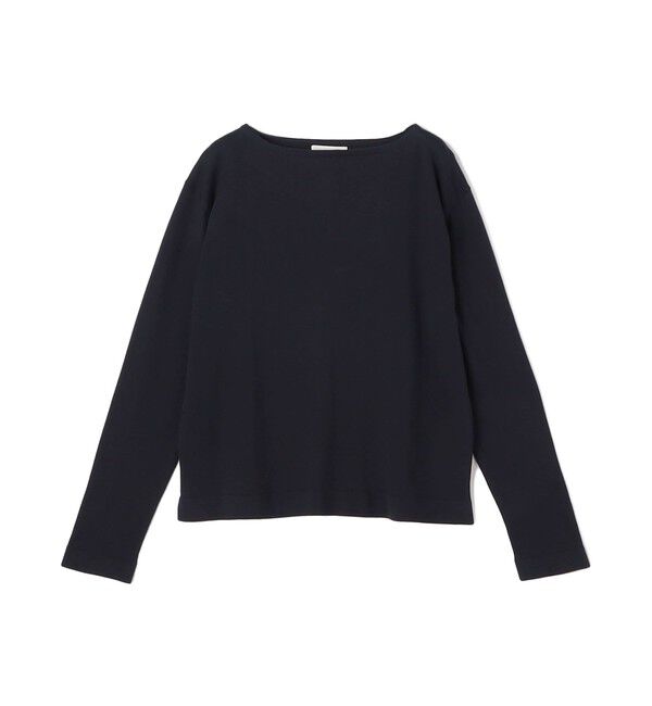 GALERIE VIE「エクストラファインゲージコットン ボートネックプルオーバー」|ニット・セーター|69 ネイビー