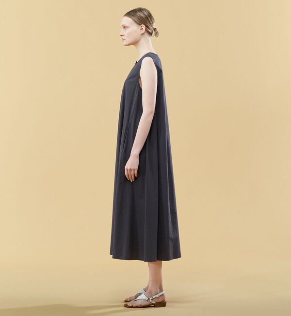 GALERIE VIE「コンパクトコットンツイル ノースリーブマキシワンピース」|ワンピース|