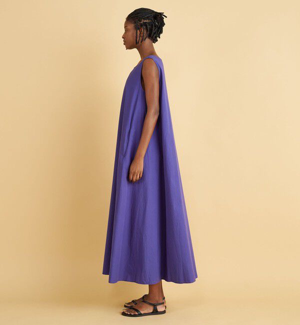 GALERIE VIE「コンパクトコットンツイル ノースリーブマキシワンピース」|ワンピース|