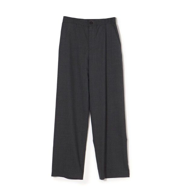 GALERIE VIE「スムースウール イージーストレートパンツ」|その他|17 チャコールグレー