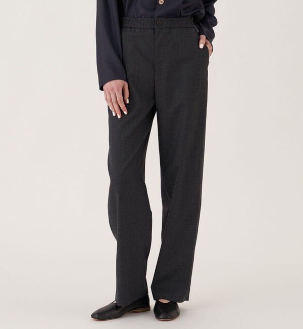 GALERIE VIE「スムースウール イージーストレートパンツ」|その他|