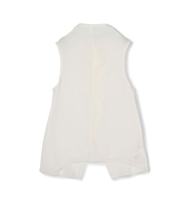 DES PRES「シルクシフォン ハイネックノースリーブブラウス」|シャツ・ブラウス|11 ホワイト