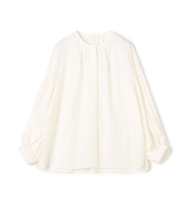 Ballsey「クリスタルコットン ギャザーパフブラウス」|シャツ・ブラウス|11 ホワイト